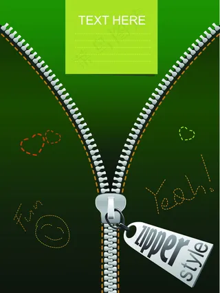 创意拉链海报图片