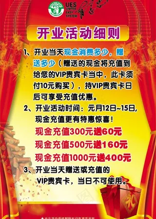 餐厅开业细则海报设计图片