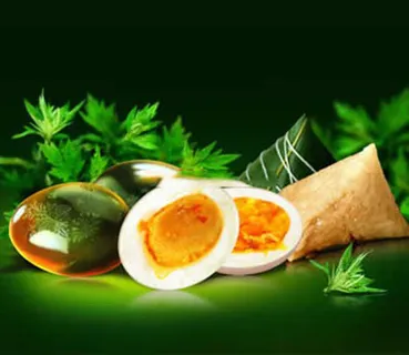 皮蛋粽子背景分层图 传统节日PSD...