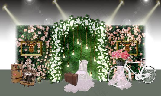 森系婚礼签到区