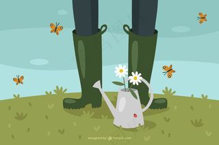 绿色背景矢量图