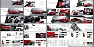 国外汽车画册矢量素材