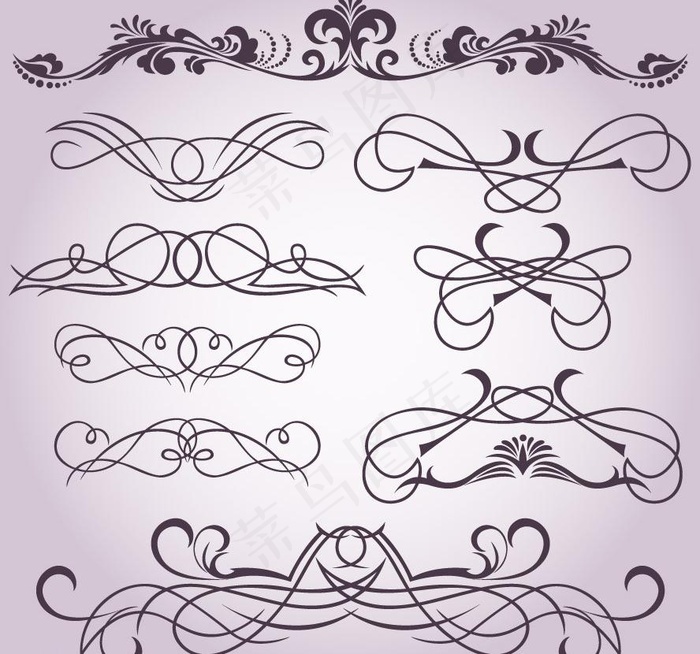 欧式花纹花边装饰 蝴蝶结图片