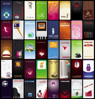 矢量精美设计名片