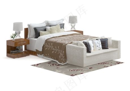 床模型素材模板下载