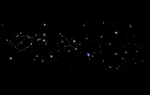 夜空星光透明flash素材