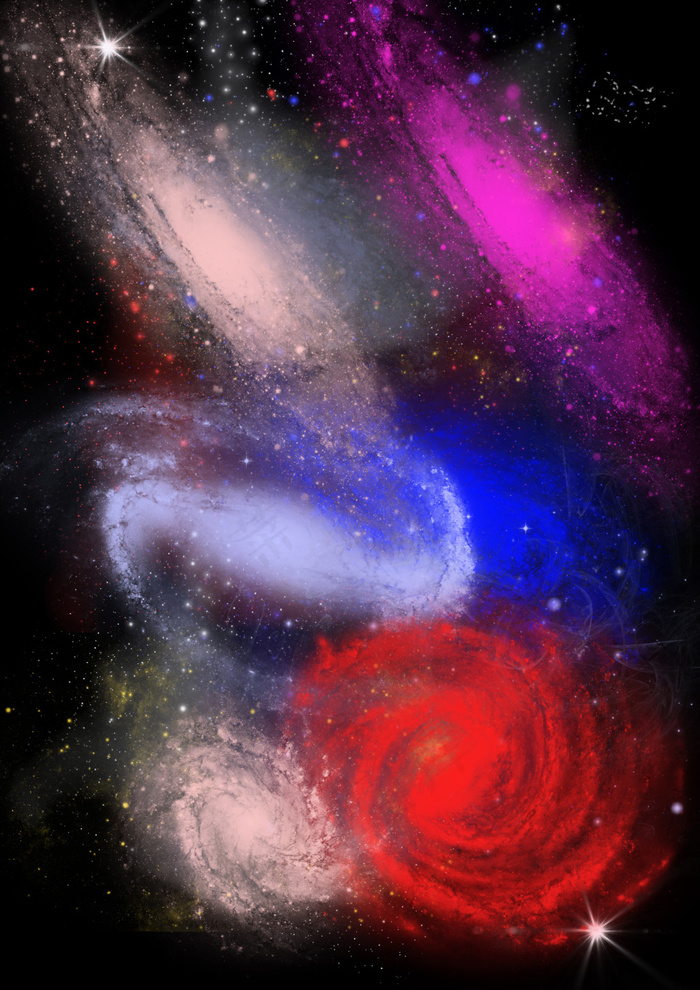 浩瀚星空宇宙笔刷(2480X3508(DPI:300))psd模版下载