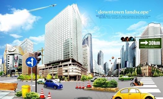 创意城市设计 繁华城市图片