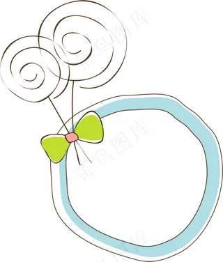 可爱卡通边框PNG透明背景免扣素材