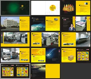 迪宝彩印包装画册模板矢量素材