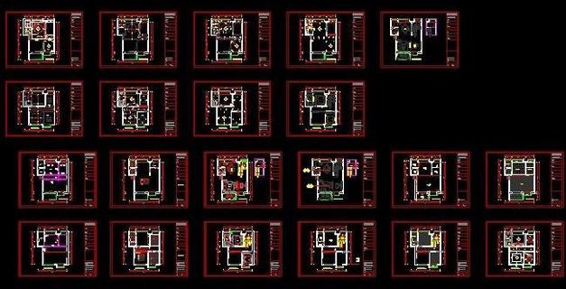 南山二层别墅装修施工图