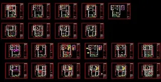 南山二层别墅装修施工图