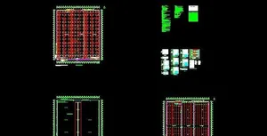 仓库单层网架结构设计施工图
