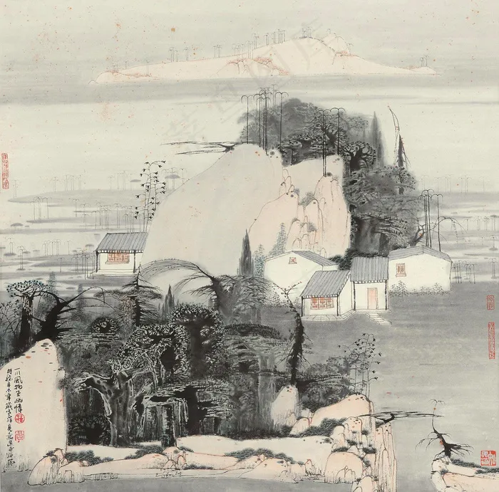 一川风物生幽情图片