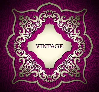 欧式花纹背景图片