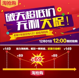 淘宝淘金币促销海报PSD模版下载