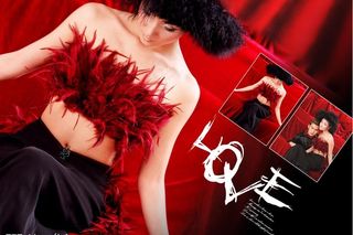 黑夜玫瑰(带人物)psd写真模板图...