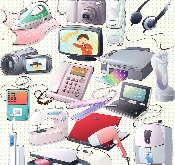 卡通生活电器图片