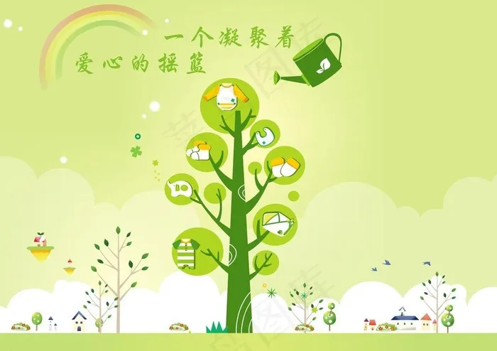 童装宣传墙图片cdr矢量模版下载