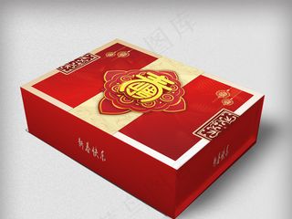 中国风背景春节礼盒包装设计
