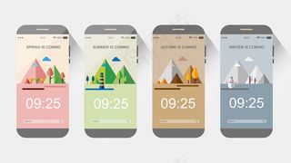 简约司机自然手机界面