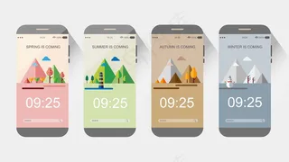 简约司机自然手机界面