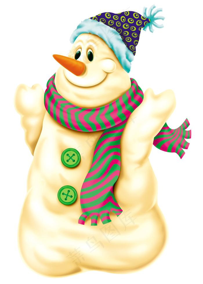 可爱雪人