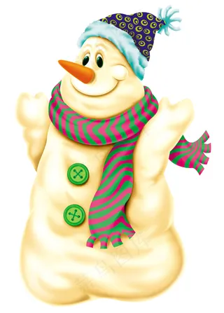 可爱雪人
