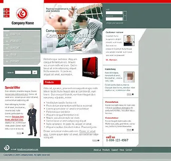 软件公司网站模板