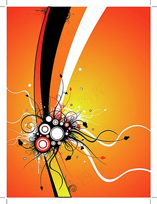 矢量时尚花纹元素