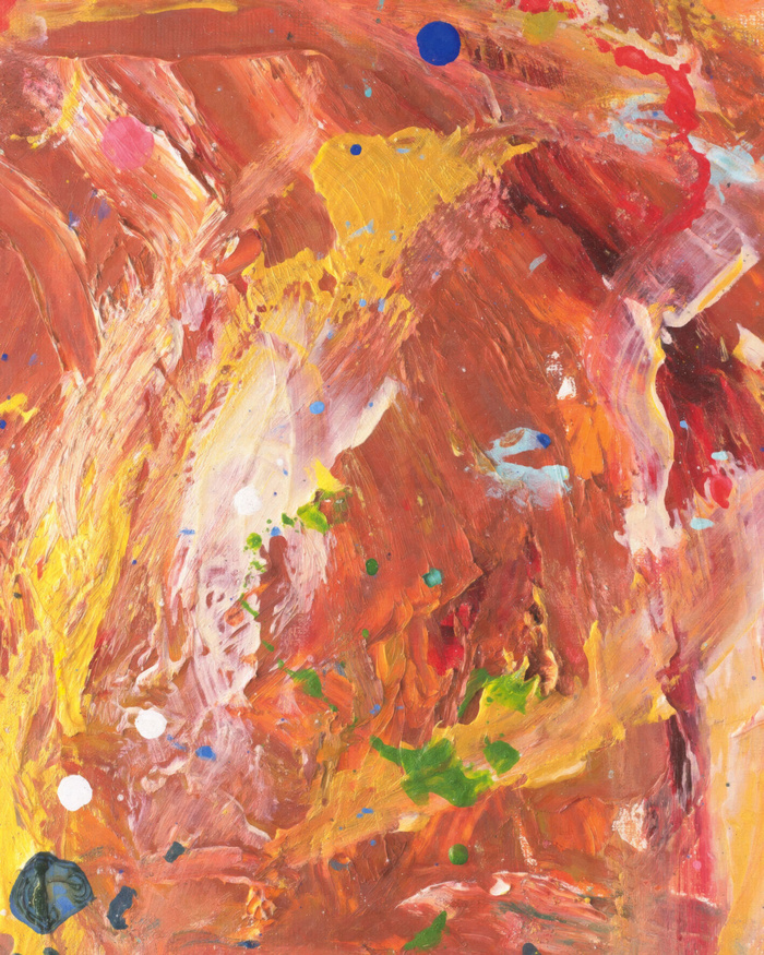 现代简约手绘油画抽象装饰无框画