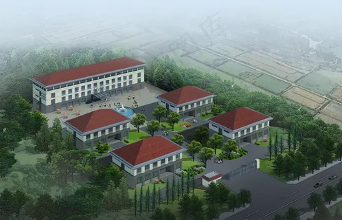 儿童福利院规划效果图图片