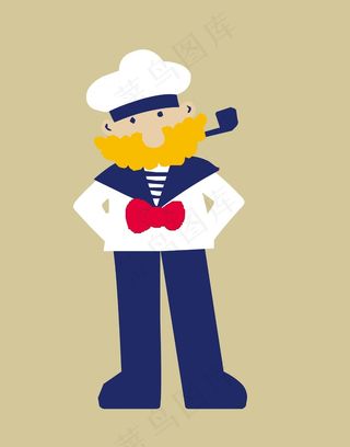 海军卡通人物男人