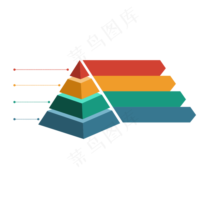 PPT彩色信息图表数字目录PNG素...