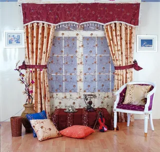 窗帘 布艺 欧式图片