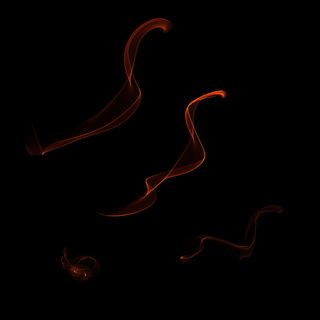 光 光线 橙色黄色科技感光线