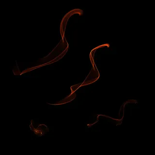 光 光线 橙色黄色科技感光线