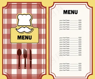 面包店菜单设计素材