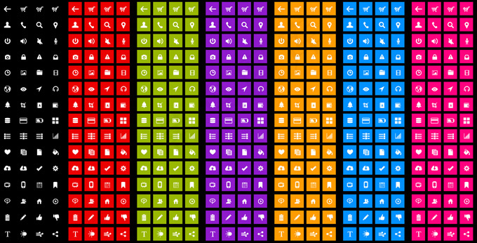 win8风格小图标PSD分层素材