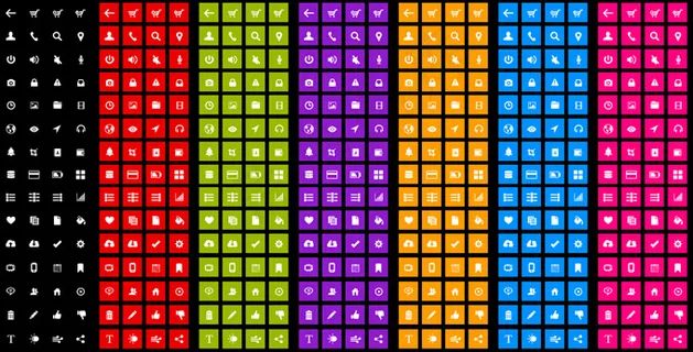 win8风格小图标PSD分层素材