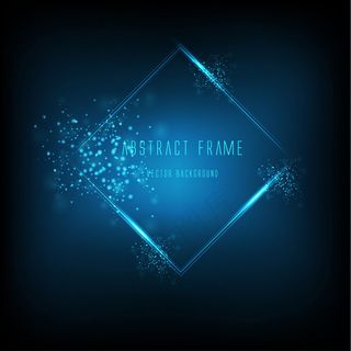 蓝色科技信息背景