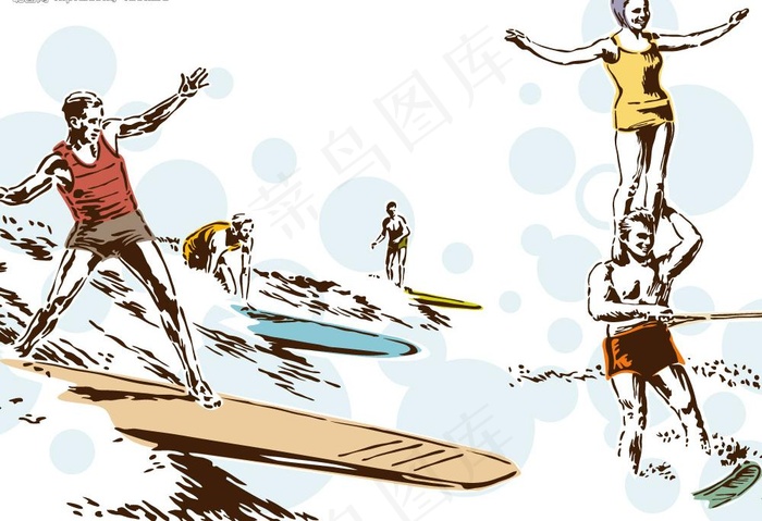冲浪运动图片