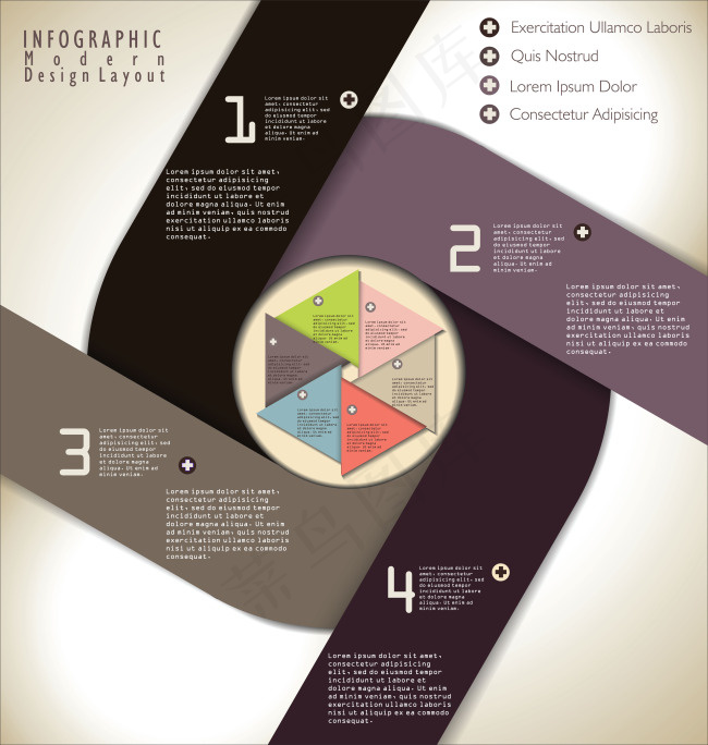 创意信息图表矢量图