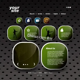 网站设计横幅矢量素材