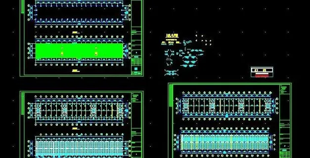 24米跨度单层门式钢架结构图