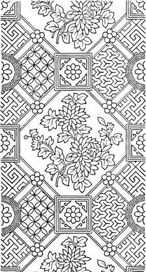 元明时代 矢量版画 古典图案 矢量中华五千年 AI源文件_0159ai矢量模版下载