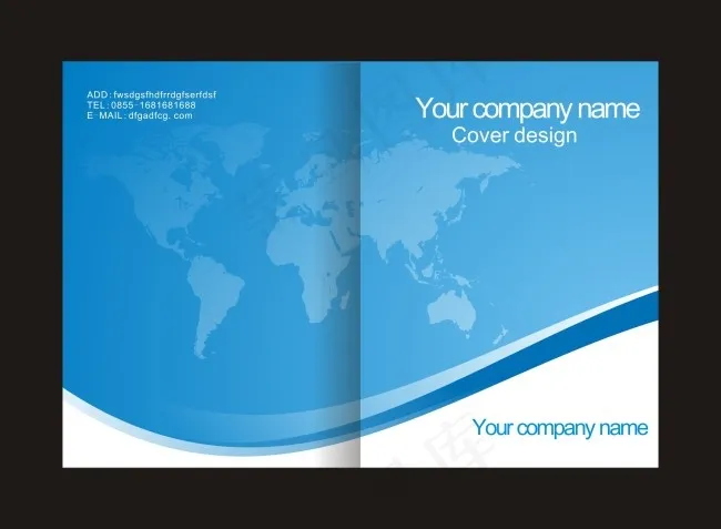 画册封面cdr矢量模版下载