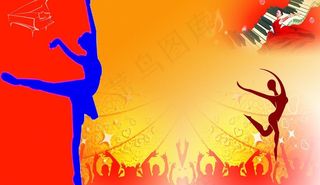 舞蹈艺术背景图图片