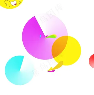 圆圈素材 心形 翅膀图片