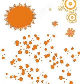 圆形 泼墨素材图片